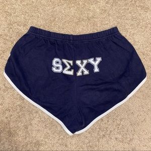 Blue Sigma Chi Fraternity SEXY Short Shorts